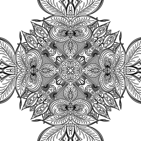 Line Art Design By Claudette Gallant Coloring Page